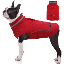 Reflective Windproof Dog Winter Coat – Red M