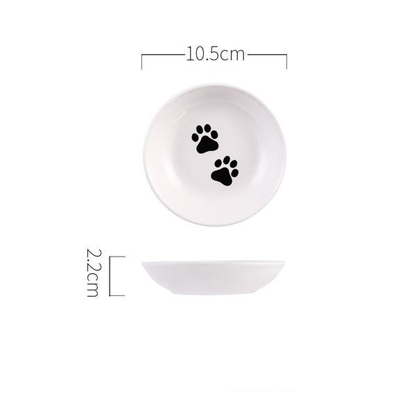 Stainless Steel Printed Cat Dish