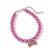 Pearl Flower Cat Necklace Collar
