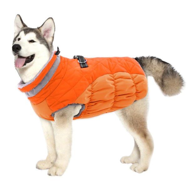Warm Reflective Fleece Dog Jacket – Windproof XXXL