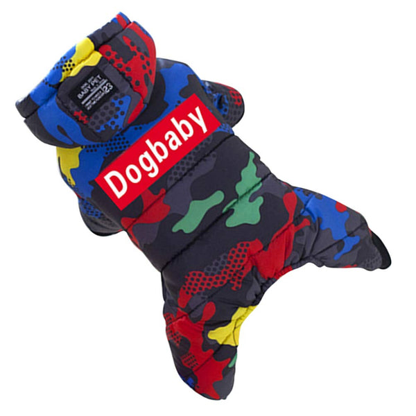Camo Hoodie Dog Winter Coat