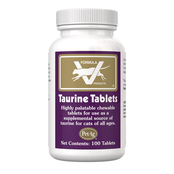 Taurine Chewable Tablets for Cats – 100 Ct
