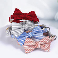 Houndstooth Bow Pet Collar