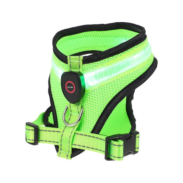 Rechargeable LED Mesh Dog Harness
