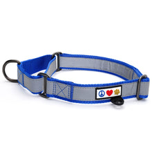 Reflective Martingale Dog Collar – Blue