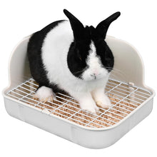 Square Rabbit Litter Box – White