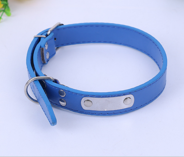 Classic PU Leather Dog Collar