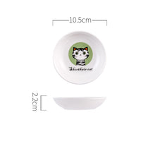 Stainless Steel Printed Cat Dish