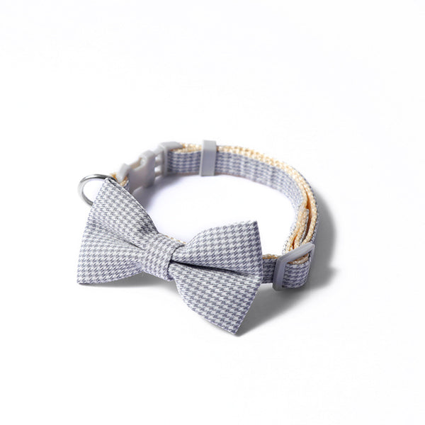 Houndstooth Bow Collar – Small Pets