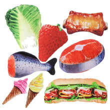 Food-Shaped Squeaky Plush Dog Toys