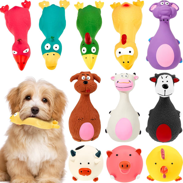 Rubber Animal Squeaky Dog Toys