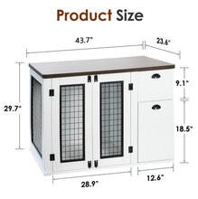 Furniture-Style Wooden Dog Crate – Side Table