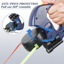 Dual Retractable Reflective Dog Leash – 360 Swivel