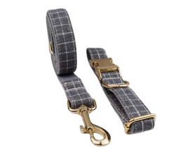 Velvet Pet Collar & Leash Set