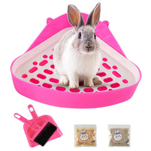 Triangle Rabbit Litter Box – Pink
