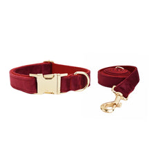 Velvet Collar & Leash Combo Set