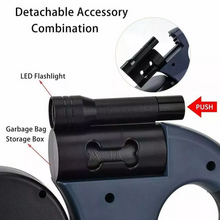 Dual Retractable Reflective Dog Leash – 360 Swivel