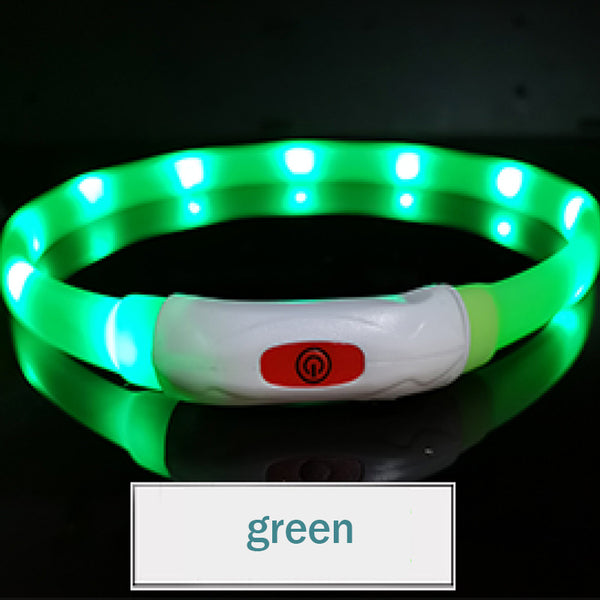 Luminous Silicone Pet Collar – Glow