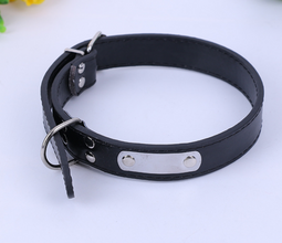 Classic PU Leather Dog Collar