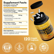 Turmeric Joint & Mood Supplement – 120 Ct
