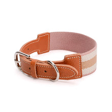 Woven Cowhide Adjustable Dog Collar
