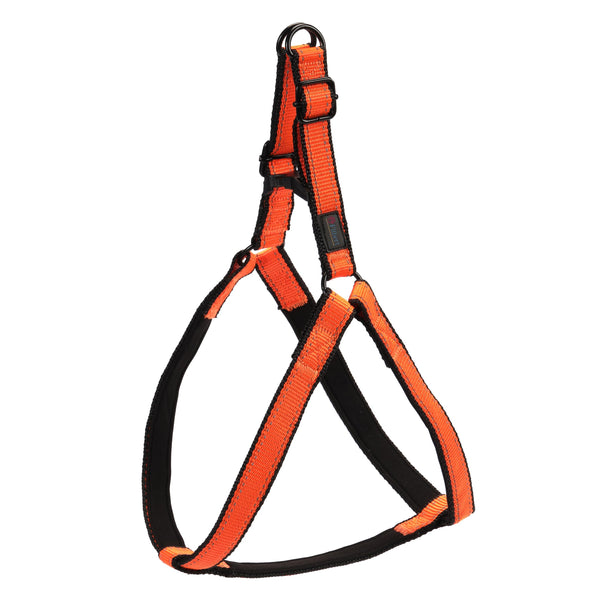 Reflective Step-In Dog Harness – Orange (Large)