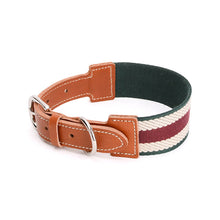 Woven Cowhide Adjustable Dog Collar