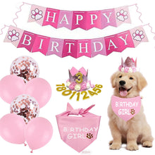 Dog Birthday Party Supplies Set – Pink Small