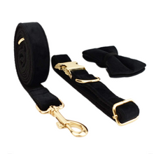 Velvet Dog Collar & Leash Set