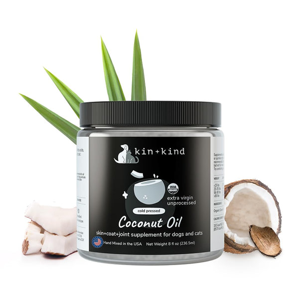 Organic Coconut Oil Supplement – Dogs & Cats