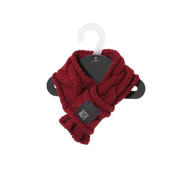 Warm Knit Dog Scarf
