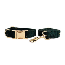 Velvet Pet Collar & Leash Set