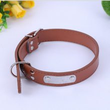 Classic PU Leather Dog Collar
