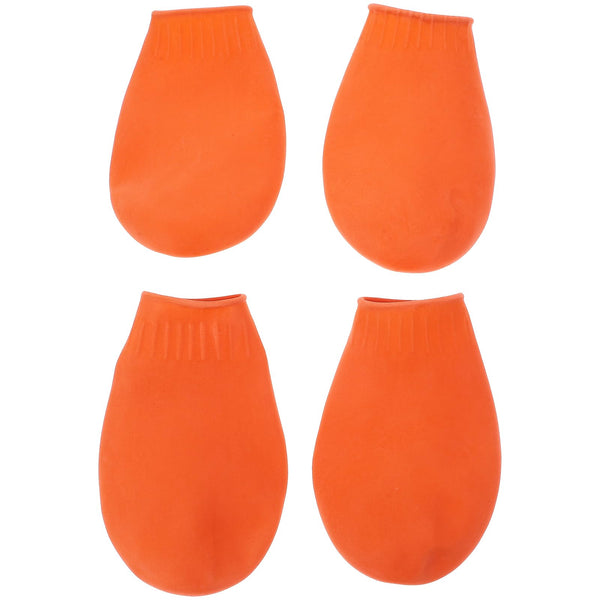 Reusable Rubber Dog Rain Booties – 4 Pack (Medium)