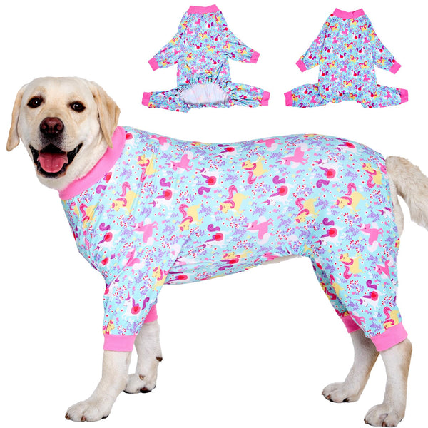 Pitbull Dog Pajamas – Seafoam Unicorn Print