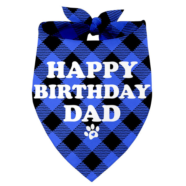 "Happy Birthday Dad" Dog Bandana