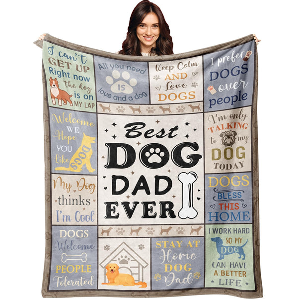 Dog Dad Throw Blanket – 50"x60"