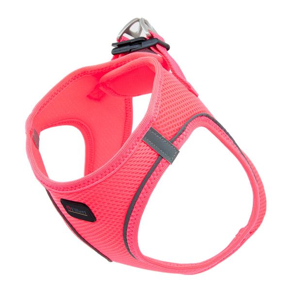 Reflective Mesh Dog Harness – Neon Pink (Small)