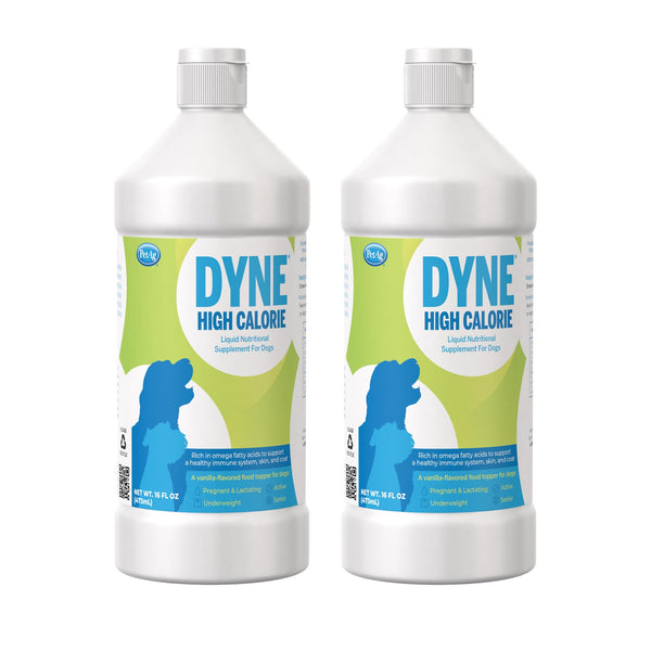 Pet-Ag Dyne High Calorie Liquid Nutritional Supplement for Dogs & Puppies 8 Weeks and Older - 16 oz Pack of 2 - Supports Performance and Endurance - Sweet Vanilla Flavor