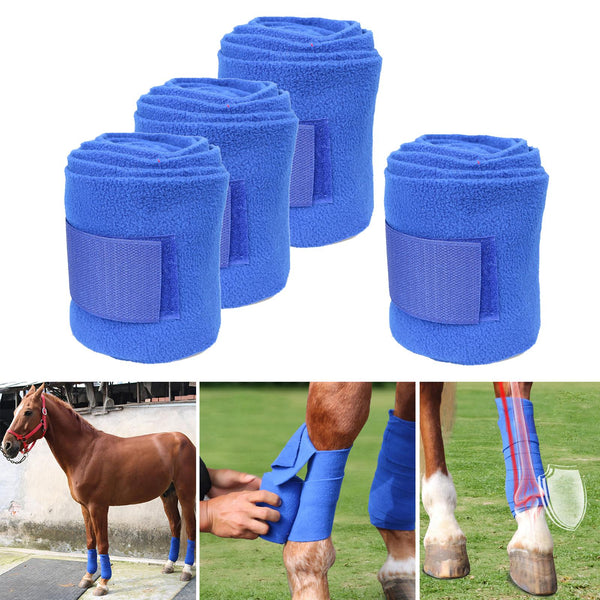Polar Fleece Horse Leg Wraps – 4 Pack